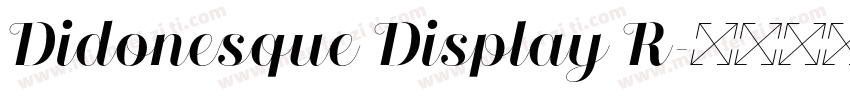 Didonesque Display R字体转换